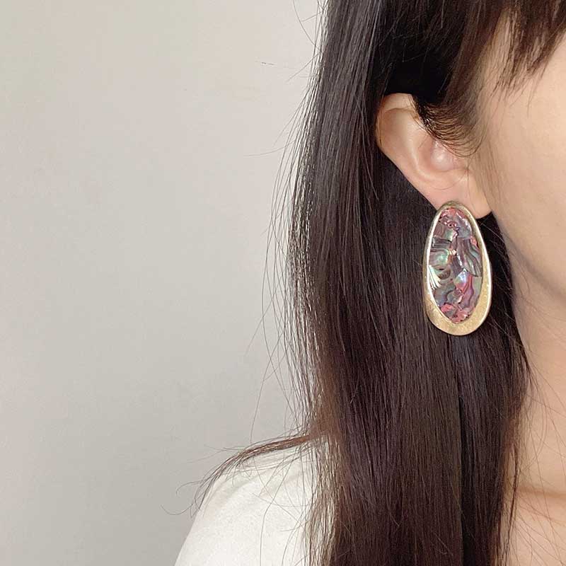 Colorful shell earrings
