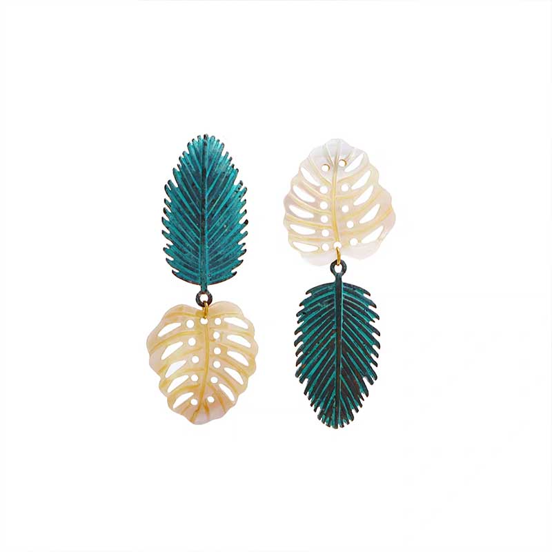 Ocean Leaf Earrings