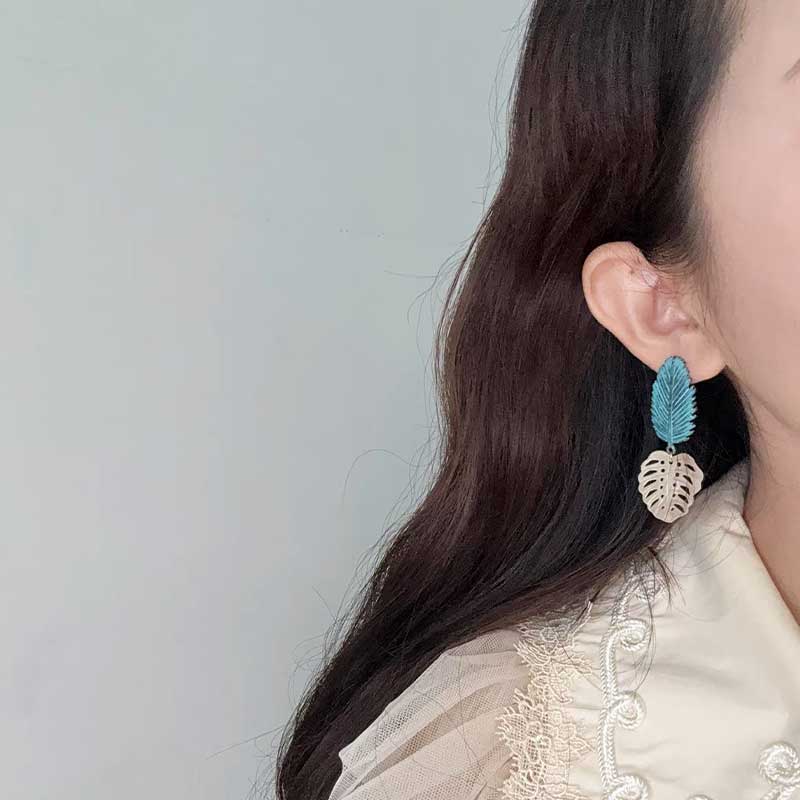Ocean Leaf Earrings