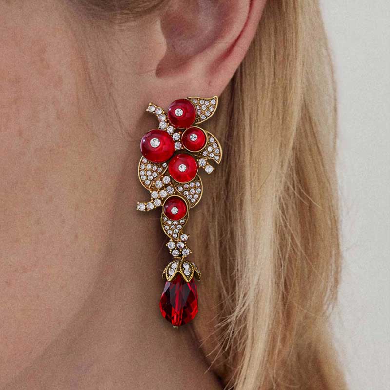 Red Berry Earrings