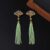 Mint Breeze Fan Earrings
