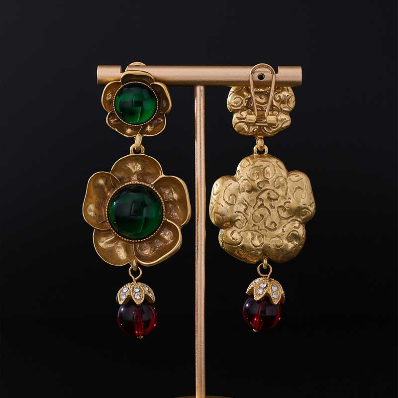 Vintage Floral Earrings