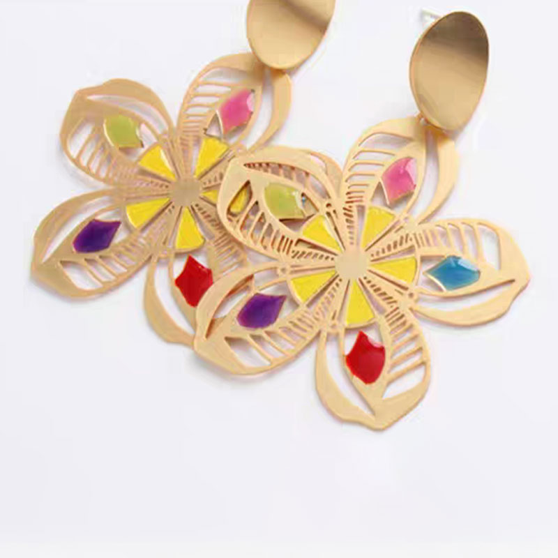 Papercut Flower Earrings