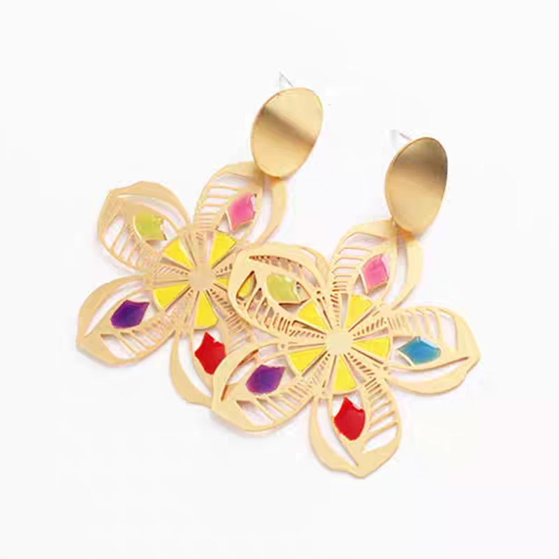 Papercut Flower Earrings