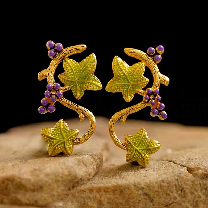 Grape Vine Earrings